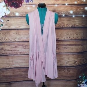 LOGO by Lori Goldstein Pink Vest